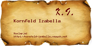 Kornfeld Izabella névjegykártya